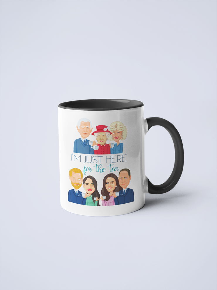 Here For The Tea Royal Family Ceramic Coffee Mug