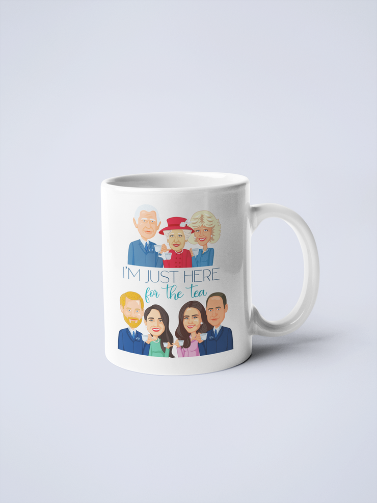 Here For The Tea Royal Family Ceramic Coffee Mug