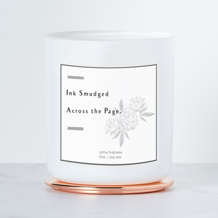 Leftie Problems - Luxe Scented Soy Candle for the Left Handed - Grapefruit & Mint