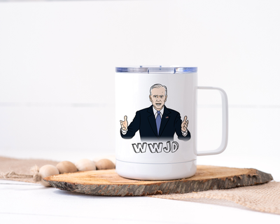 WWJD - What Would Joe Do? Joe Biden Stainless Steel Travel Mug