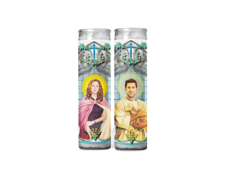 Jim and Pam Celebrity Prayer Candle Set - The Office