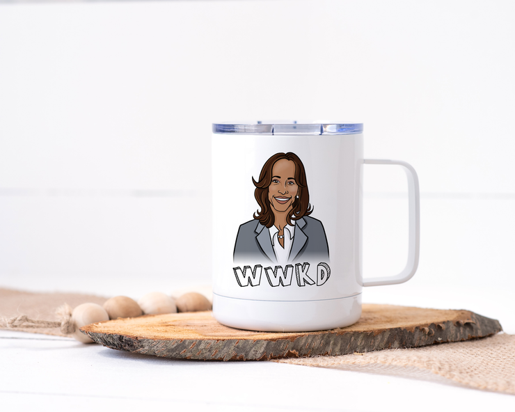 WWKD - What Would Kamala Do? Kamala Harris Stainless Steel Travel Mug