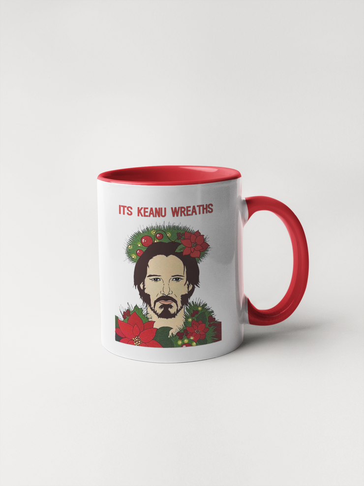 It's Keanu Wreaths - Keanu Reeves Christmas Mug