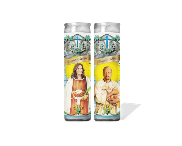 Law and Order SVU - Olivia Benson and Fin Prayer Candle Set