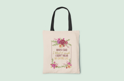 I Like It Rough Canvas Tote Bag