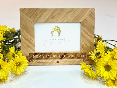 Mom's Favorite (Obviously) - Bamboo Photo Frame