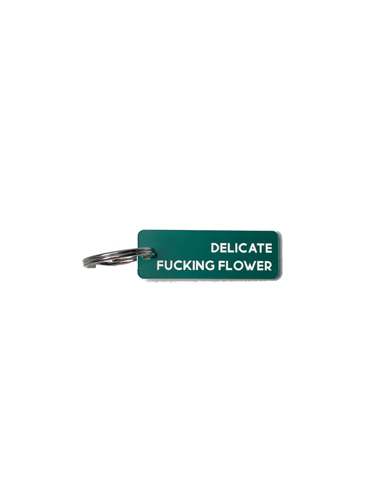 Delicate Fucking Flower - Acrylic Key Tag