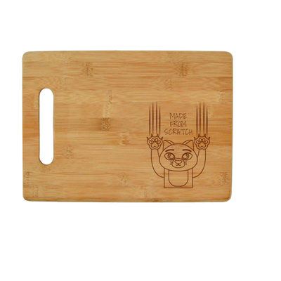 Made From Scratch Cat Bamboo Cutting Board