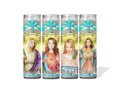 Mean Girls Celebrity Prayer Candles - Set of 4