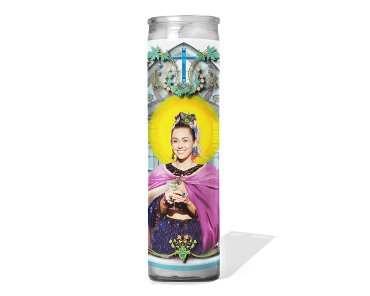 Miley Cyrus Celebrity Prayer Candle