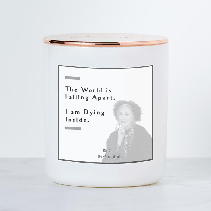 The World is Falling Apart - Moira Rose Luxe Scented Candle - Sea Salt & Orchid