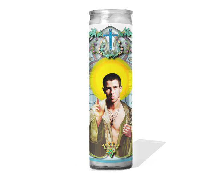 Nick Jonas Celebrity Singer Prayer Candle