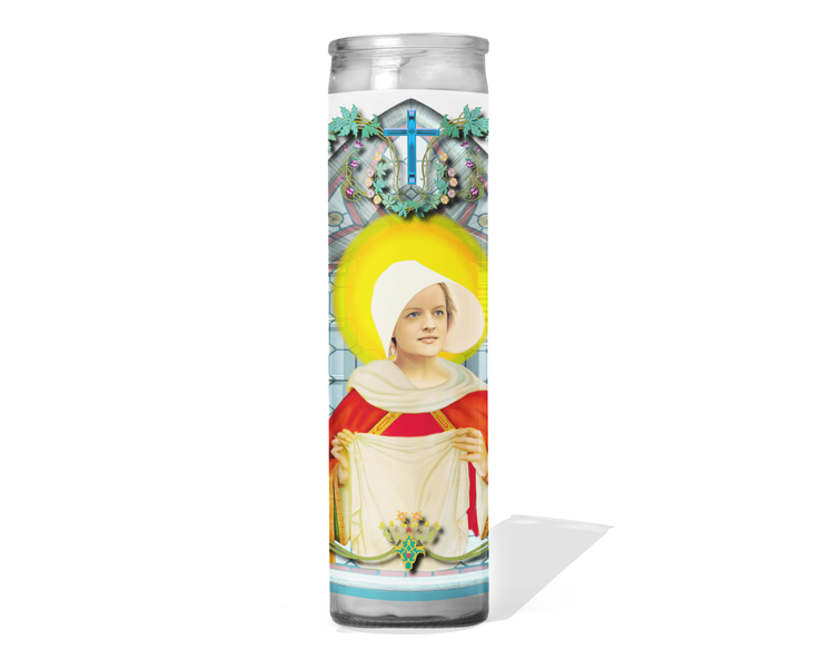 Offred Celebrity Prayer Candle - The Handmaid's Tale - Elisabeth Moss