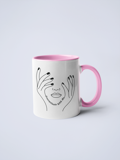 Procrastinate With Me Ceramic Coffee Mug