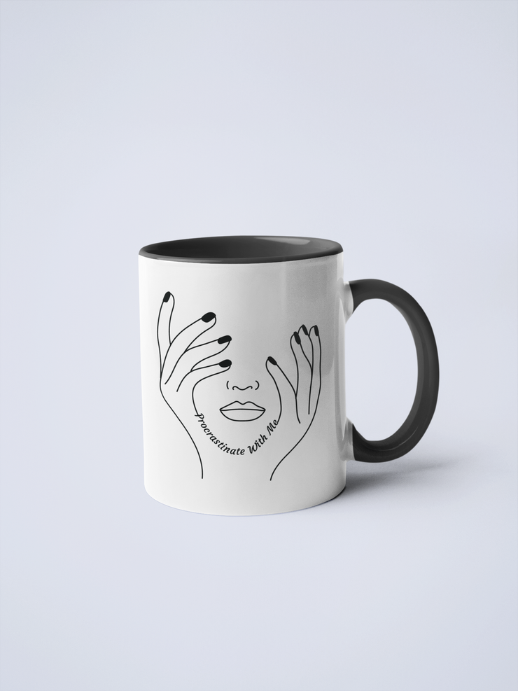 Procrastinate With Me Ceramic Coffee Mug