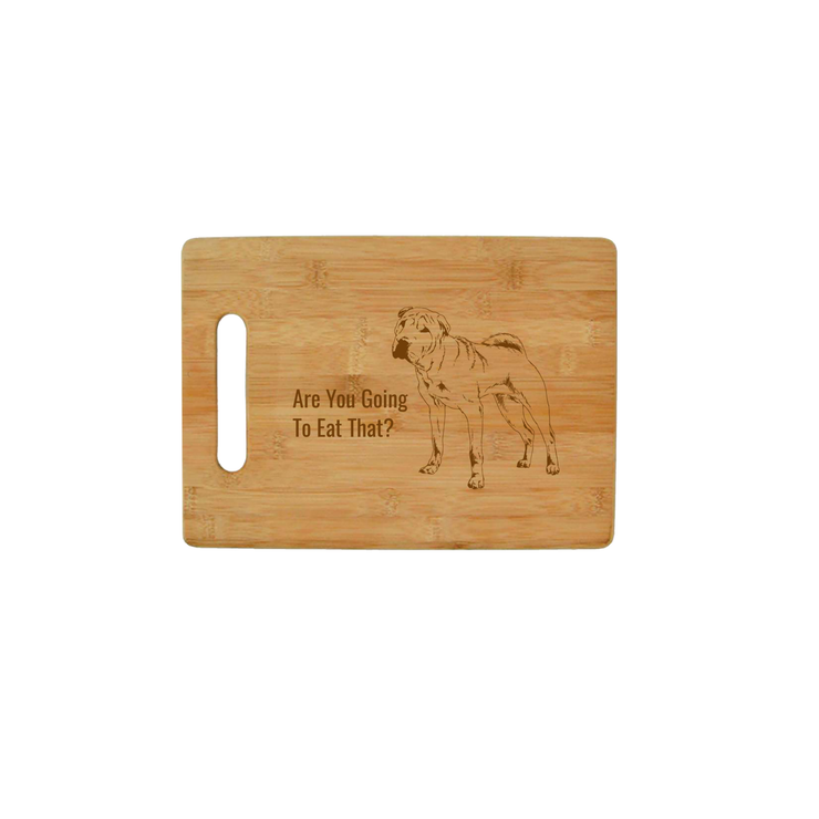 Are You Going to Eat That? Dog Breed Bamboo Cutting Board