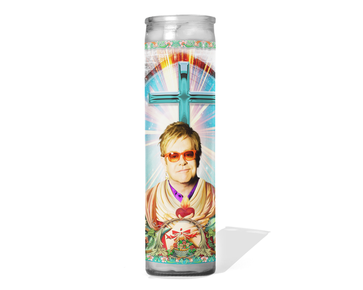 Sir Elton John Celebrity Prayer Candle