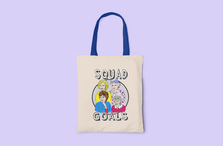 Squad Goals Golden Girls Canvas Tote Bag