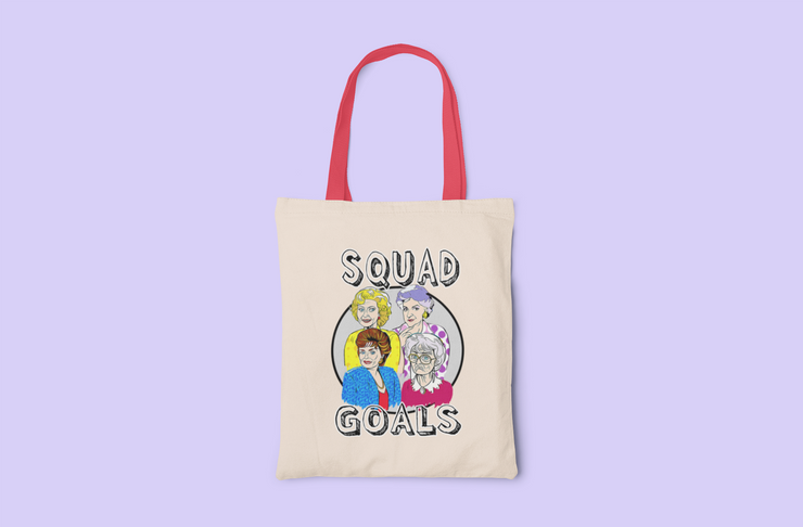 Squad Goals Golden Girls Canvas Tote Bag