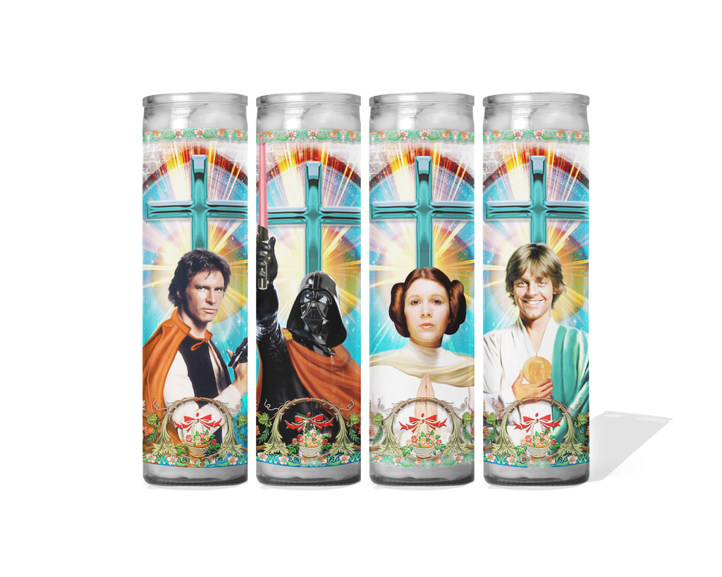 Star Wars Han and Leia Wine Glasses 