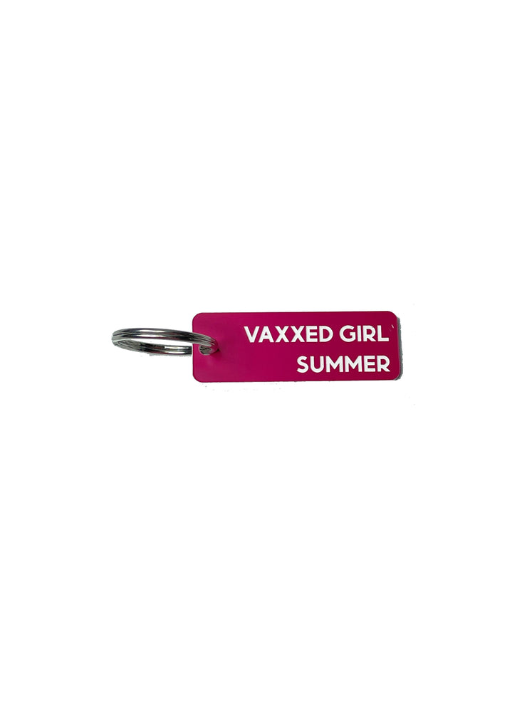 Vaxxed Girl Summer - Acrylic Key Tag