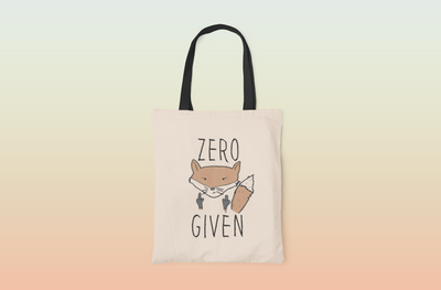 Zero Fucks Canvas Tote Bag