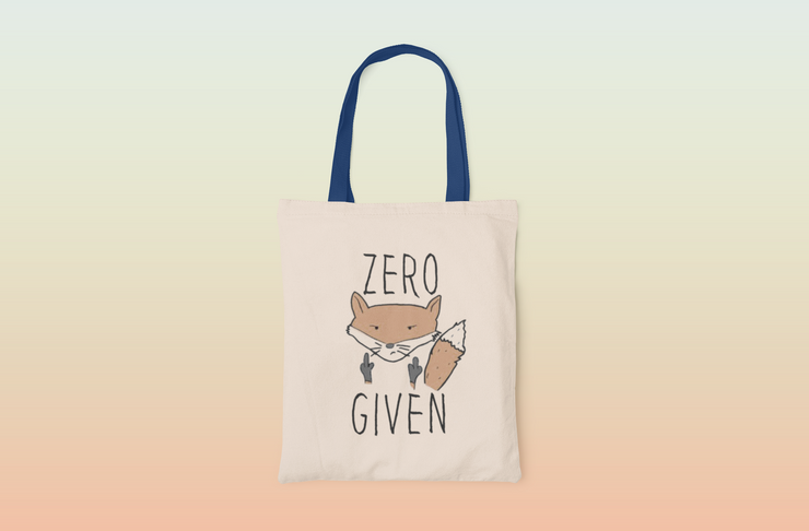 Zero Fucks Canvas Tote Bag