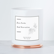 Zero Carbs - Smells like Ketosis - Luxe Scented Soy Candle - Black Raspberry Vanilla