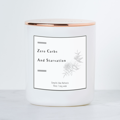 Zero Carbs - Smells like Ketosis - Luxe Scented Soy Candle - Black Raspberry Vanilla