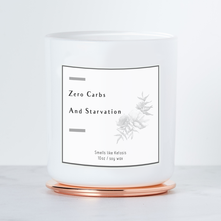 Zero Carbs - Smells like Ketosis - Luxe Scented Soy Candle - Black Raspberry Vanilla