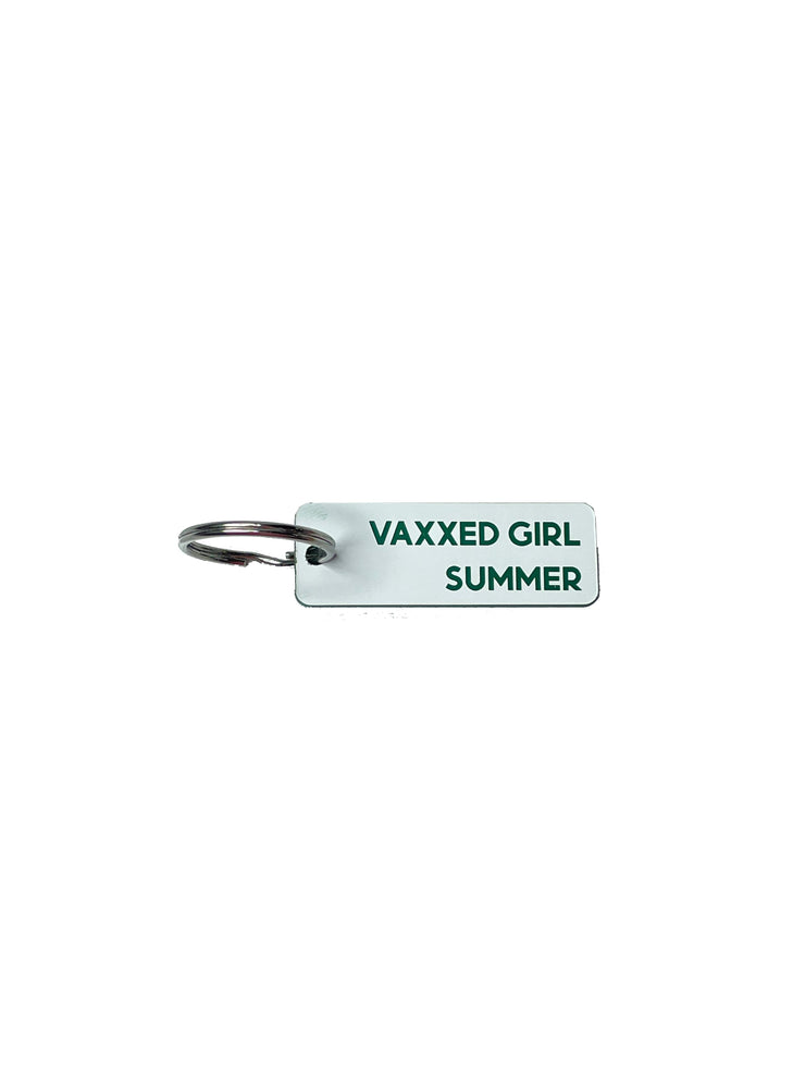 Vaxxed Girl Summer - Acrylic Key Tag