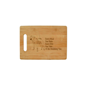 Every Meal You Bake - Dog Breed Bamboo Cutting Board