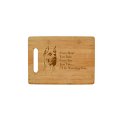 Every Meal You Bake - Dog Breed Bamboo Cutting Board