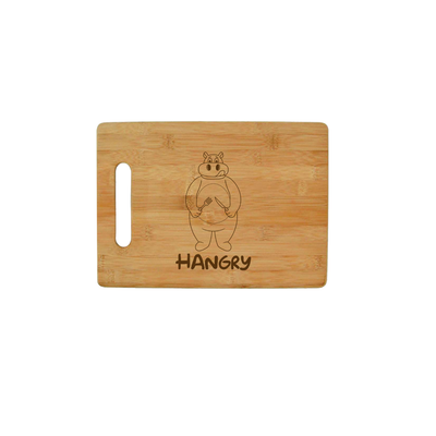 Hangry Hippo - Bamboo Cutting Board