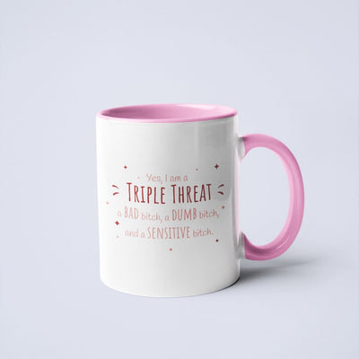 Triple Threat Ceramic Coffee Mug