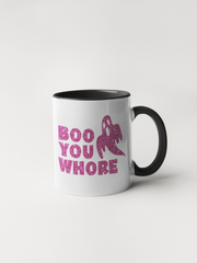 Boo You Whore - Glitter Ghost - Coffee Mug