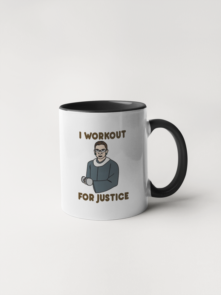 I Workout for Justice - Ruth Bader Ginsberg Coffee Mug