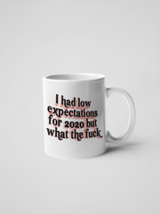 I Had Low Expectations for 2020 But What the Fuck - Coffee Mug Adult Humor