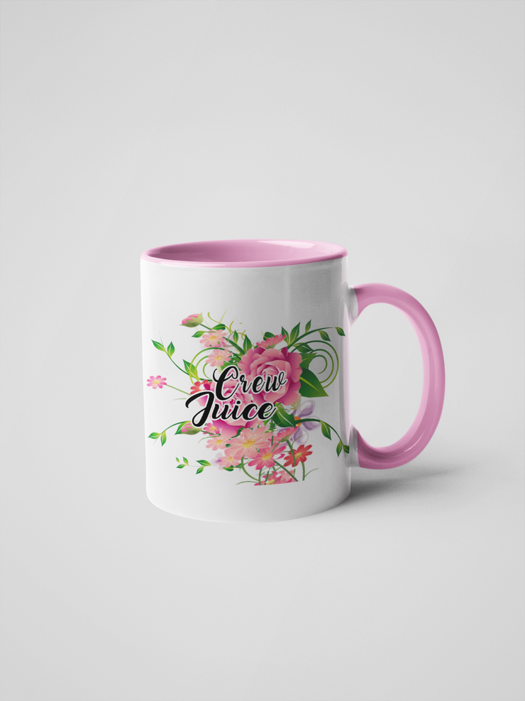 Crew Juice - Floral Delicate and Fancy Flight Attendant Coffee Mug