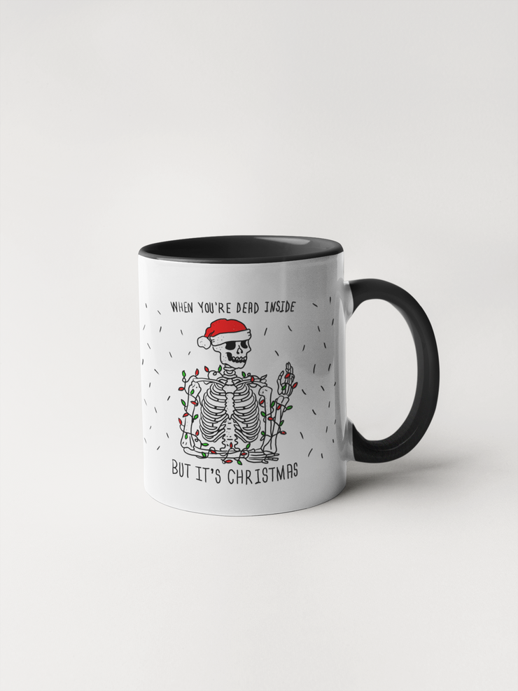 When You're Dead Inside but it's Christmas Mug