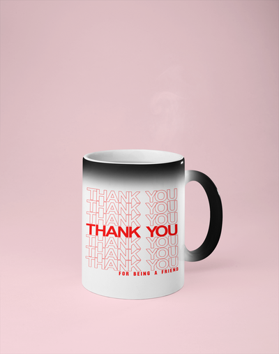 Thank You for Being a Friend - Golden Girls Color Changing Mug - Reveals Secret Message w/ Hot Water