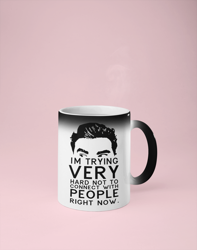 David Rose - Schitt's Creek Color Changing Mug - Reveals Secret Message w/ Hot Water