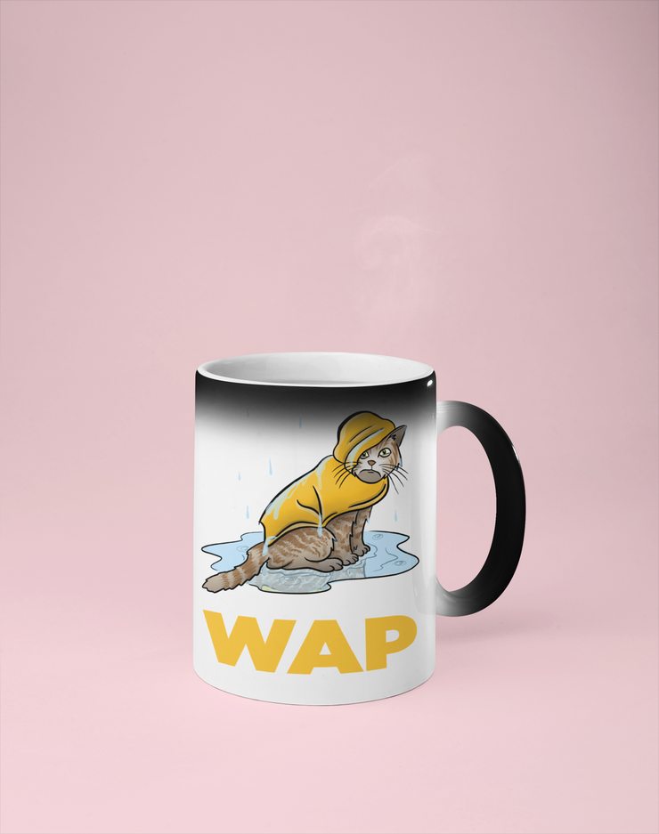 WAP - Cat Color Changing Mug - Reveals Secret Message w/ Hot Water