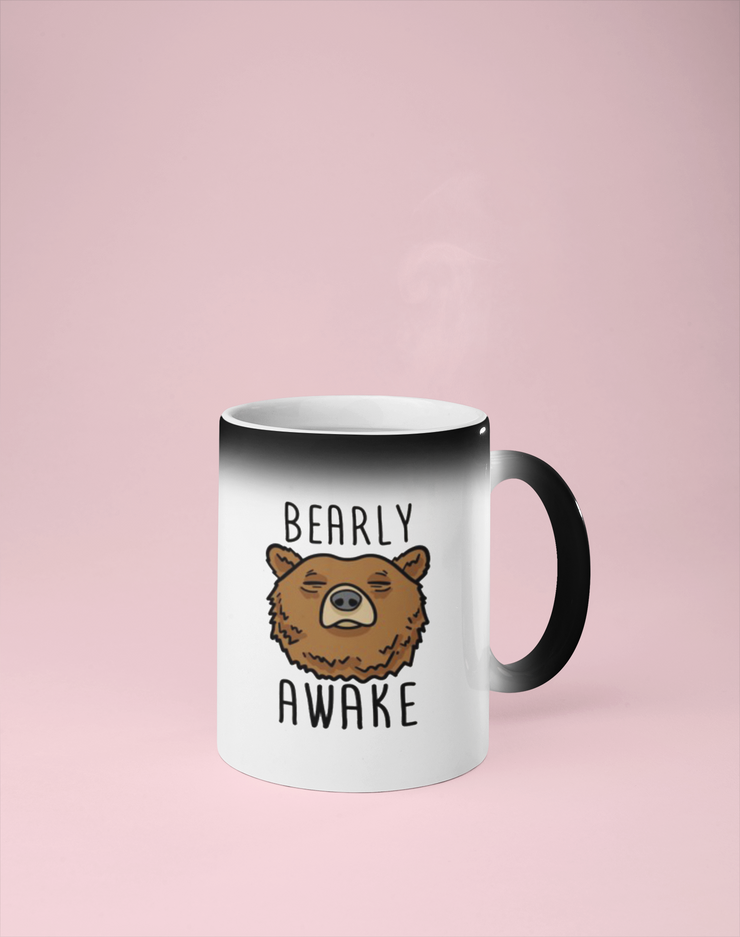 Bearly Awake Color Changing Mug - Reveals Secret Message w/ Hot Water