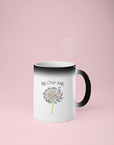 Blow Me Color Changing Mug - Reveals Secret Message w/ Hot Water