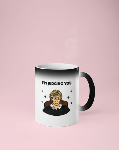 I'm Judging You - Judge Judy Color Changing Mug - Reveals Secret Message w/ Hot Water