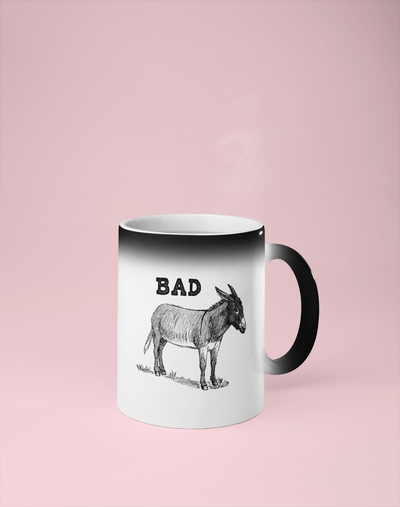 Bad Ass Color Changing Mug - Reveals Secret Message w/ Hot Water