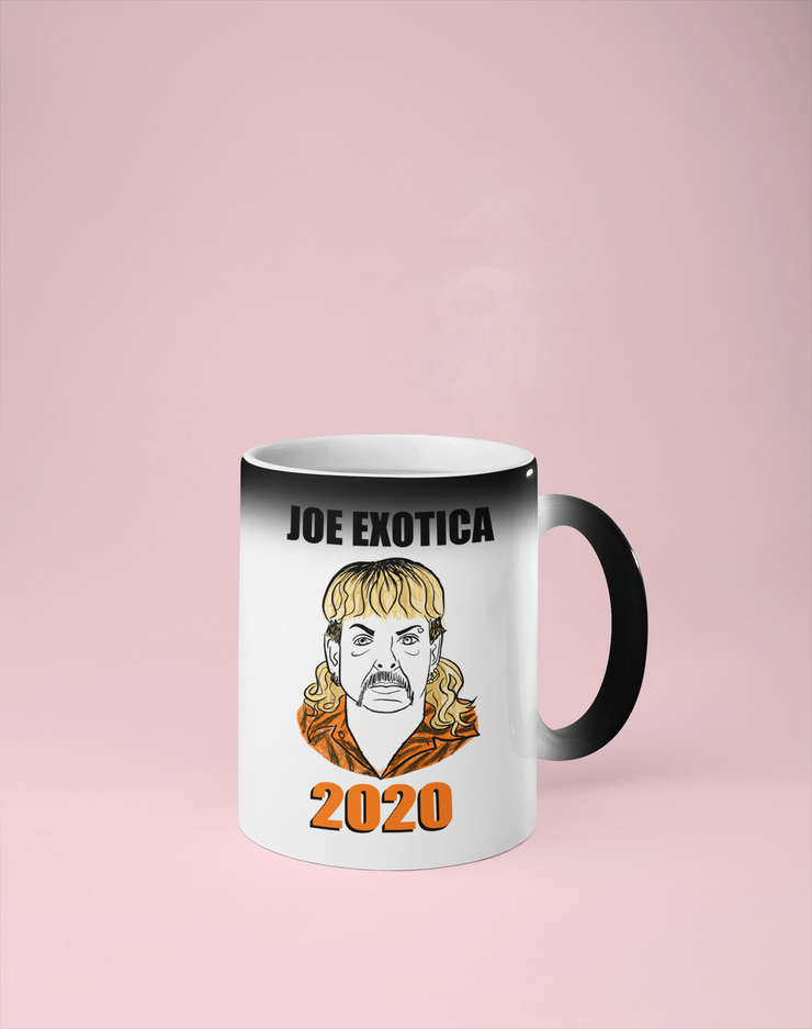 Joe Exotica 2020 Color Changing Mug - Reveals Secret Message w/ Hot Water - Joe Exotic, The Tiger King
