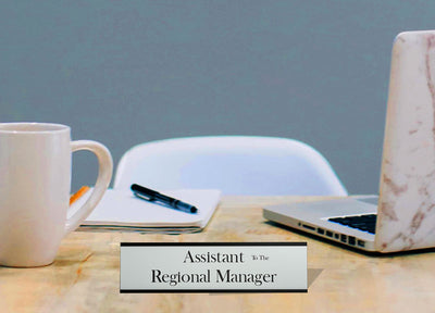 Assistant (to the) Regional Manager - Office Desk Plate