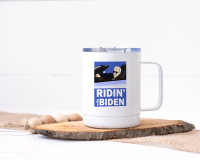 Ridin' with Biden - Biden/Harris 2020 Stainless Steel Travel Mug